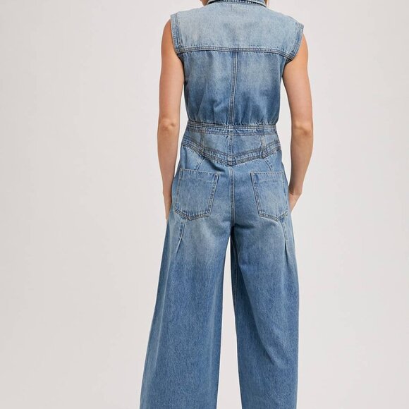 Bluivy Denim Jumpsuit - Picture 2 of 15